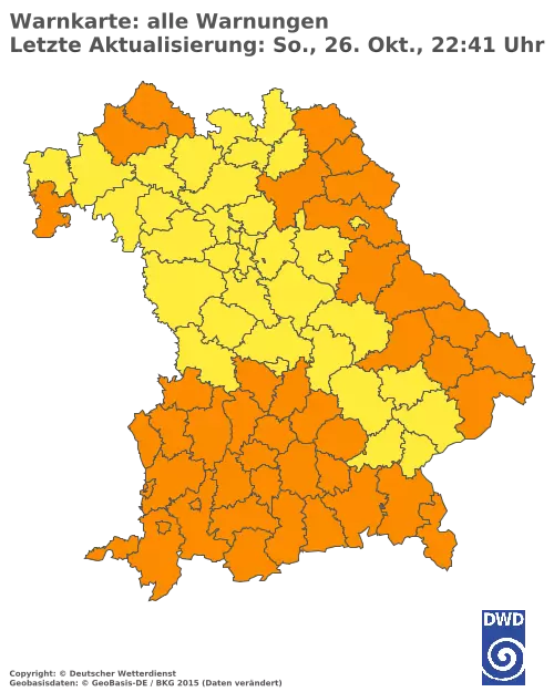 Aktuelle Wetterwarnungen für %region%