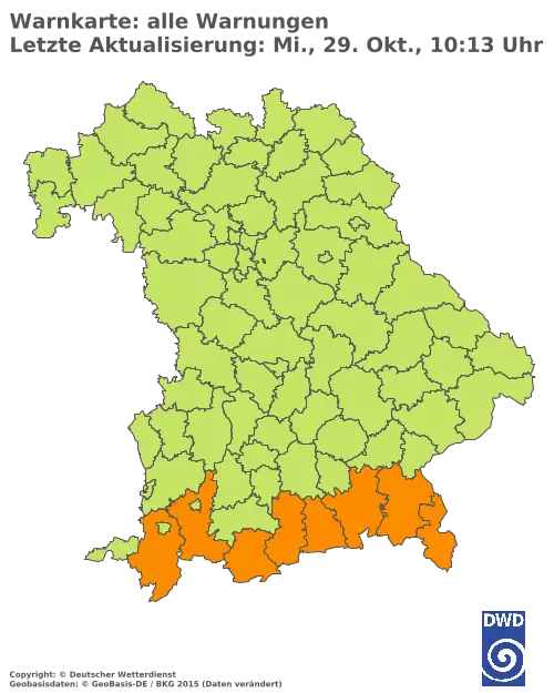 Aktuelle Wetterwarnungen für %region%