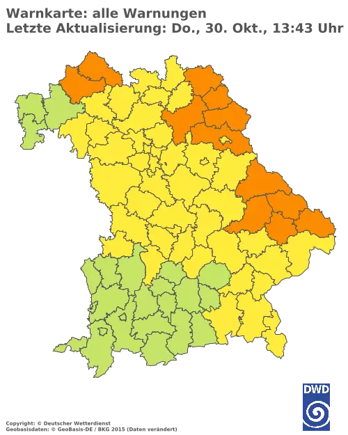 Aktuelle Wetterwarnungen für %region%