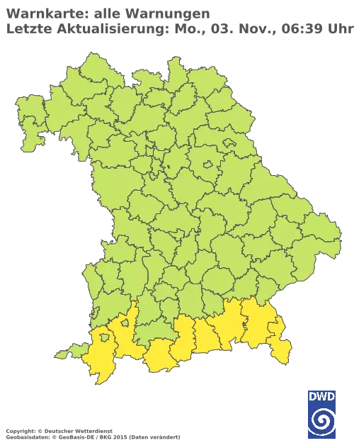 Aktuelle Wetterwarnungen für %region%