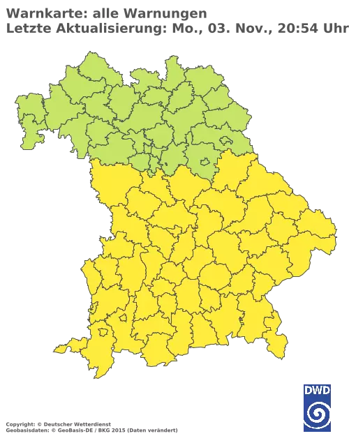 Aktuelle Wetterwarnungen für %region%