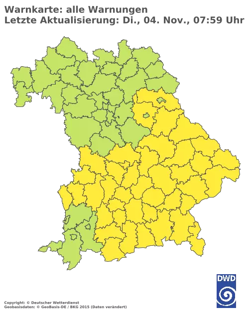 Aktuelle Wetterwarnungen für %region%