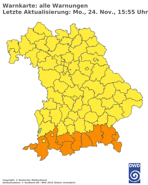 Aktuelle Wetterwarnungen für %region%