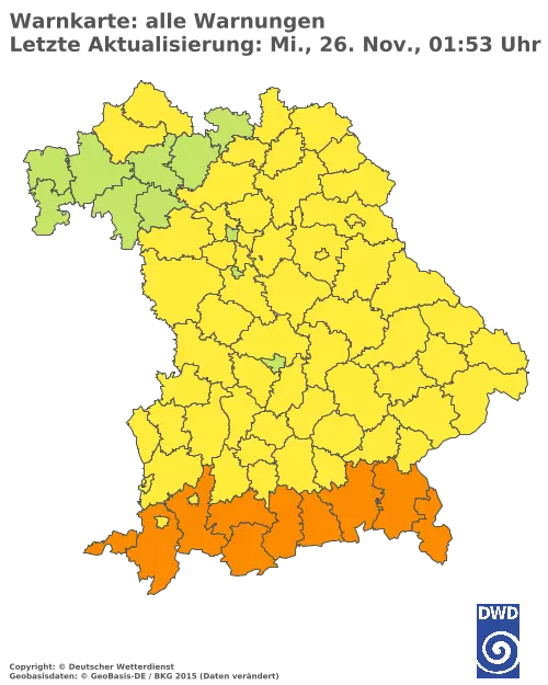Aktuelle Wetterwarnungen für %region%